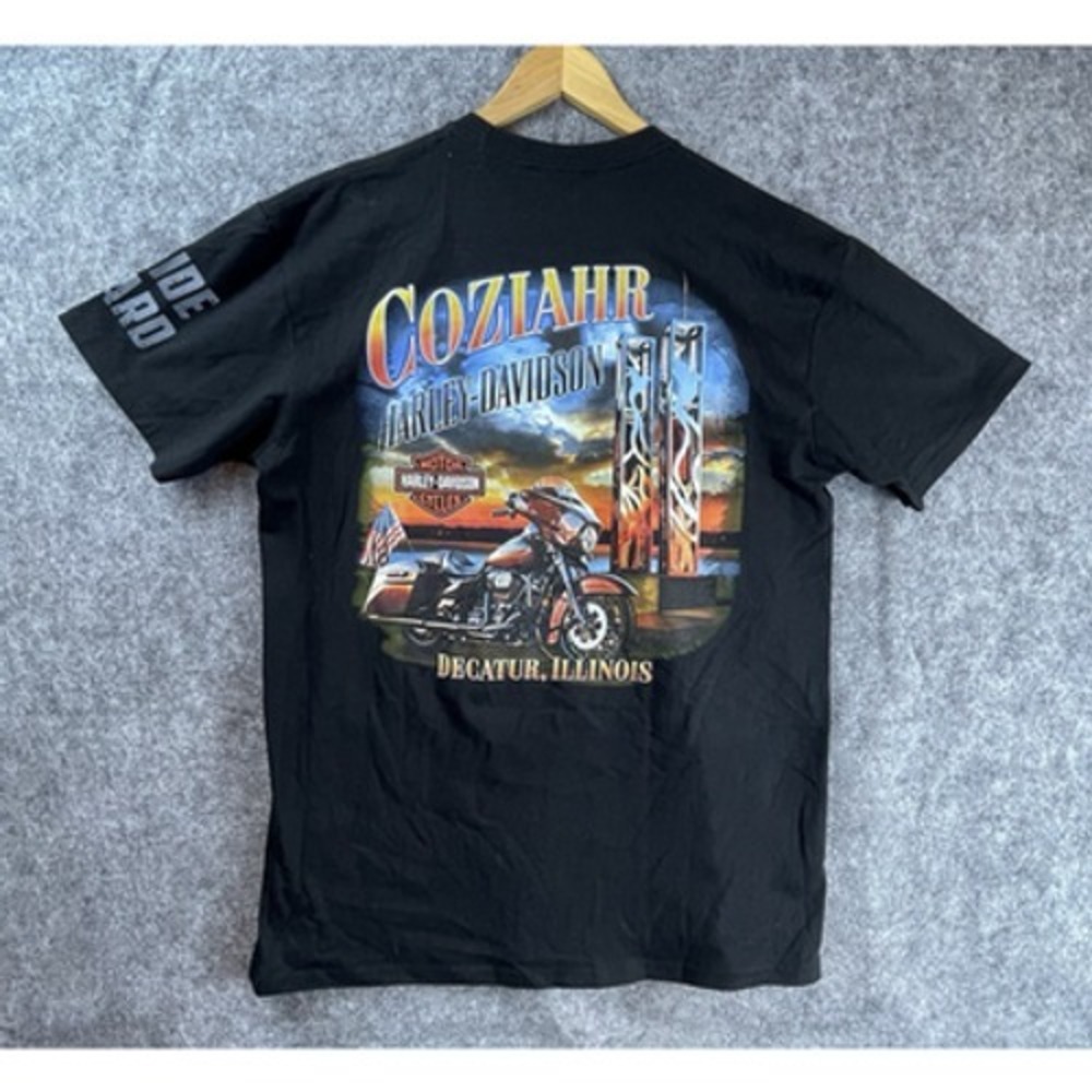 Harley Davidson Shirt Mens Large Feel The Wind Coziahr Ride‎ Hard Motorcycle